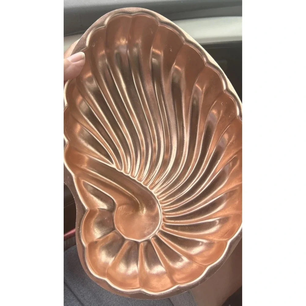 LOT of 3 Copper Toned Cake Pan Jello-O Mold Wall Hangings Vintage Baking